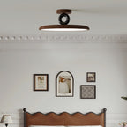 Contemporary Retro Dome Round Iron Acrylic LED Flush Mount Ceiling Light For Bedroom