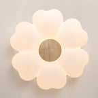 Contemporary Nordic Flower Iron Acrylic LED Flush Mount Ceiling Light For Bedroom