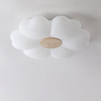 Contemporary Nordic Flower Iron Acrylic LED Flush Mount Ceiling Light For Bedroom