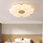 Contemporary Nordic Flower Iron Acrylic LED Flush Mount Ceiling Light For Bedroom