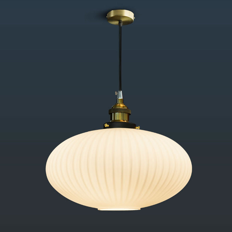 Contemporary Nordic Dome Oval Transparent Glass Iron 1 - Light Pendant Light For Living Room