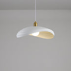 Contemporary Nordic Irregular Corrugated Shape Resin Hardware 1 - Light Pendant Light For Dining Room