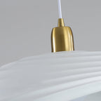 Contemporary Nordic Irregular Corrugated Shape Resin Hardware 1 - Light Pendant Light For Dining Room