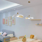 Contemporary Nordic Irregular Corrugated Shape Resin Hardware 1 - Light Pendant Light For Dining Room