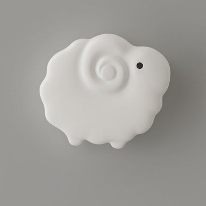 Contemporary Creative Sheep Roto-molding Iron LED Flush Mount Ceiling Light For Bedroom
