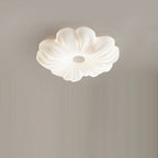 Contemporary Nordic Flower Iron PE LED Flush Mount Ceiling Light For Bedroom
