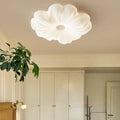 Contemporary Nordic Flower Iron PE LED Flush Mount Ceiling Light For Bedroom