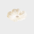 Contemporary Nordic Flower Iron PE LED Flush Mount Ceiling Light For Bedroom