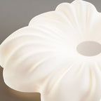 Contemporary Nordic Flower Iron PE LED Flush Mount Ceiling Light For Bedroom