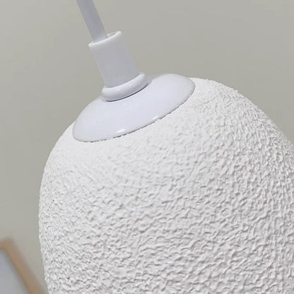 Contemporary Scandinavian Semicircular Water Drop Full Polystyrene 1 - Light Pendant Light For Dining Room