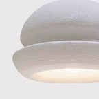 Contemporary Scandinavian Semicircular Water Drop Full Polystyrene 1 - Light Pendant Light For Dining Room