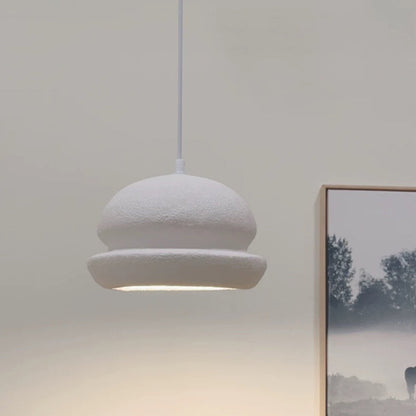 Contemporary Scandinavian Semicircular Water Drop Full Polystyrene 1 - Light Pendant Light For Dining Room