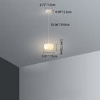 Contemporary Nordic Pumpkin Iron Roto-molding LED Pendant Light For Bedroom