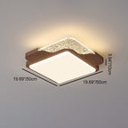 Contemporary Retro Round Square Rectangle Iron Roto-molding LED Flush Mount Ceiling Light For Bedroom
