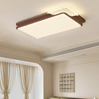 Contemporary Retro Round Square Rectangle Iron Roto-molding LED Flush Mount Ceiling Light For Bedroom