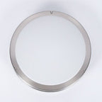 Contemporary Nordic Round Stainless Steel Acrylic Lampshade LED Flush Mount Ceiling Light For Living Room