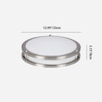 Contemporary Nordic Round Stainless Steel Acrylic Lampshade LED Flush Mount Ceiling Light For Living Room