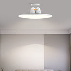 Modern Minimalist Animal Acrylic Iron LED Semi-flush Mount Ceiling Light for Living Room & Bedroom