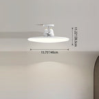 Modern Minimalist Animal Acrylic Iron LED Semi-flush Mount Ceiling Light for Living Room & Bedroom