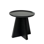 Modern Minimalist Round Side Table With Raised Edge - Plywood & E1 MDF For Living Room & Bedroom Lumendat