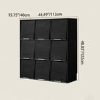 Modern Minimalist Flip-Up Door Storage Cabinet - Multi-Layer Solid Wood, Floor-Standing Organizer For Living Room Lumendat