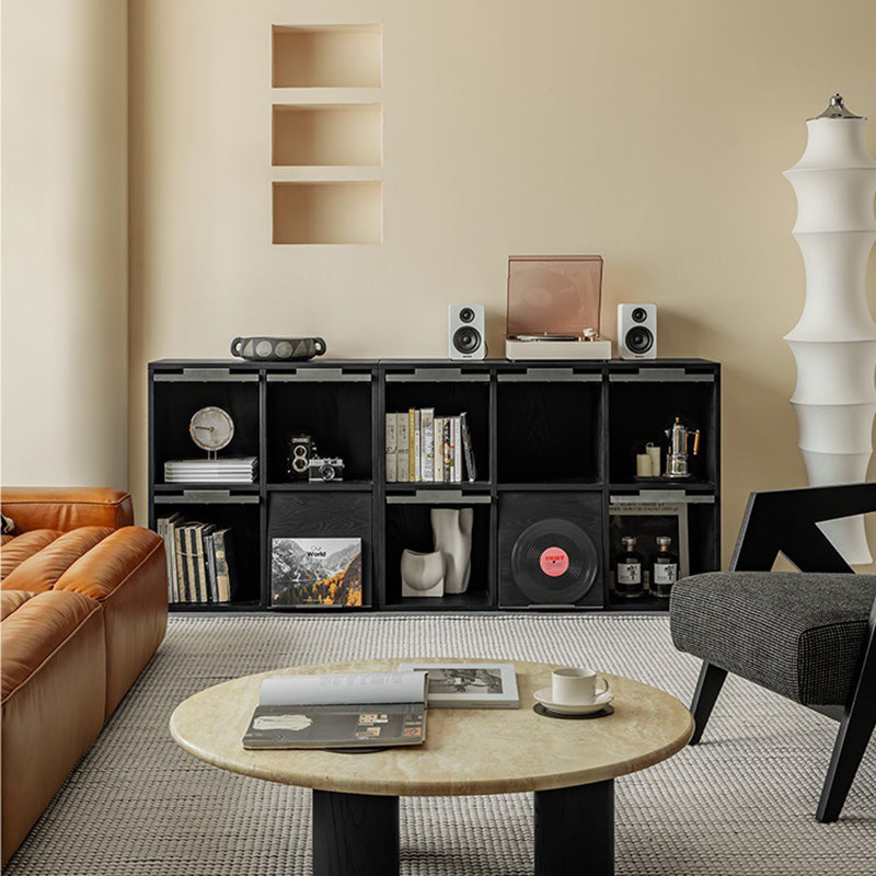 Modern Minimalist Flip-Up Door Storage Cabinet - Multi-Layer Solid Wood, Floor-Standing Organizer For Living Room Lumendat