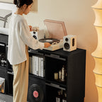Modern Minimalist Flip-Up Door Storage Cabinet - Multi-Layer Solid Wood, Floor-Standing Organizer For Living Room Lumendat