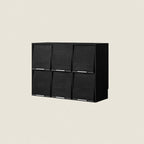 Modern Minimalist Flip-Up Door Storage Cabinet - Multi-Layer Solid Wood, Floor-Standing Organizer For Living Room Lumendat