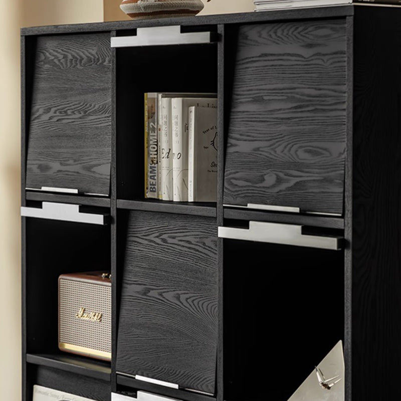 Modern Minimalist Flip-Up Door Storage Cabinet - Multi-Layer Solid Wood, Floor-Standing Organizer For Living Room Lumendat