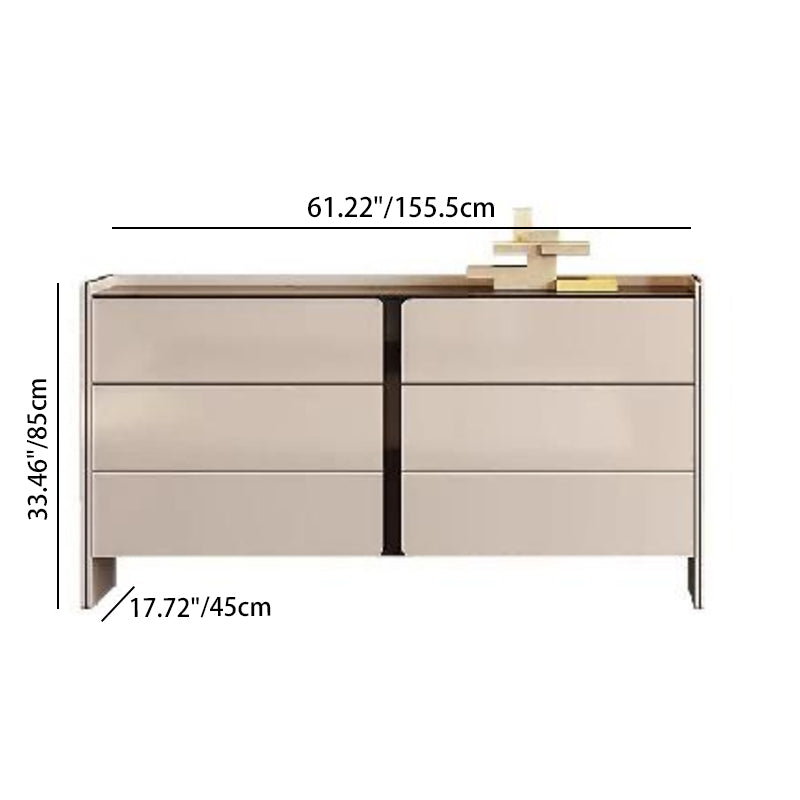 Modern Minimalist Storage Cabinet With Drawers - E1 Eco-friendly MDF Sideboard For Living Room & Bedroom Lumendat