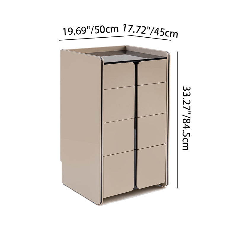 Modern Minimalist Storage Cabinet With Drawers - E1 Eco-friendly MDF Sideboard For Living Room & Bedroom Lumendat