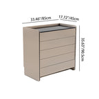 Modern Minimalist Storage Cabinet With Drawers - E1 Eco-friendly MDF Sideboard For Living Room & Bedroom Lumendat