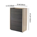 Modern Minimalist Rectangular Storage Cabinet With 6 Drawers - E1 MDF Chest Organizer For Living Room Lumendat