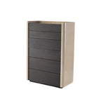 Modern Minimalist Rectangular Storage Cabinet With 6 Drawers - E1 MDF Chest Organizer For Living Room Lumendat