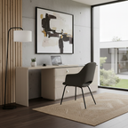 Modern Adjustable-Length E1 MDF Storage Cabinet With 6 Drawers - Minimalist Rectangular Makeup Vanity For Bedroom & Home Office Lumendat