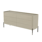 Modern Minimalist E1 MDF Storage Cabinet With Carbon Steel High Legs 5/6-Drawer For Bedroom & Living Room Organization Lumendat