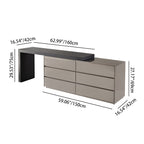 Modern Minimalist E1 MDF Makeup Vanity With 3/6-Drawer Storage Cabinet For Bedroom Lumendat