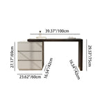 Modern Minimalist E1 MDF Makeup Vanity With 3/6-Drawer Storage Cabinet For Bedroom Lumendat