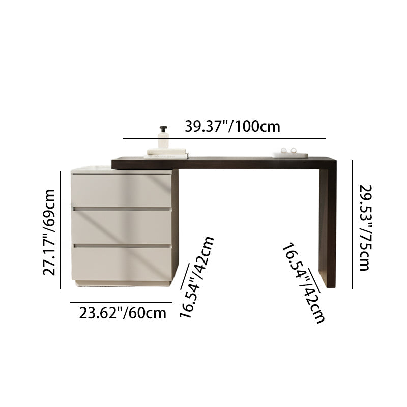 Modern Minimalist E1 MDF Makeup Vanity With 3/6-Drawer Storage Cabinet For Bedroom Lumendat