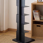 Modern Minimalist Iron Rectangular Floor Standing Bookshelf 6/7-Tier For Living Room & Home Office & Bedroom Storage DFM-F