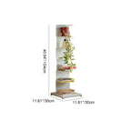 Modern Minimalist Iron Rectangular Floor Standing Bookshelf 6/7-Tier For Living Room & Home Office & Bedroom Storage DFM-F
