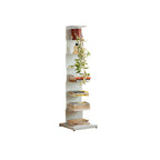 Modern Minimalist Iron Rectangular Floor Standing Bookshelf 6/7-Tier For Living Room & Home Office & Bedroom Storage DFM-F