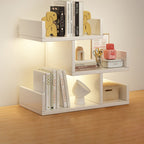 Modern Minimalist Rectangular MDF Bookshelf 3-Tier For Home Office DFM-F