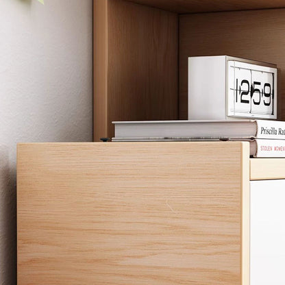 Modern Minimalist Rectangular MDF Bookshelf 3-Tier For Home Office