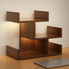 Modern Minimalist Rectangular MDF Bookshelf 3-Tier For Home Office DFM-F