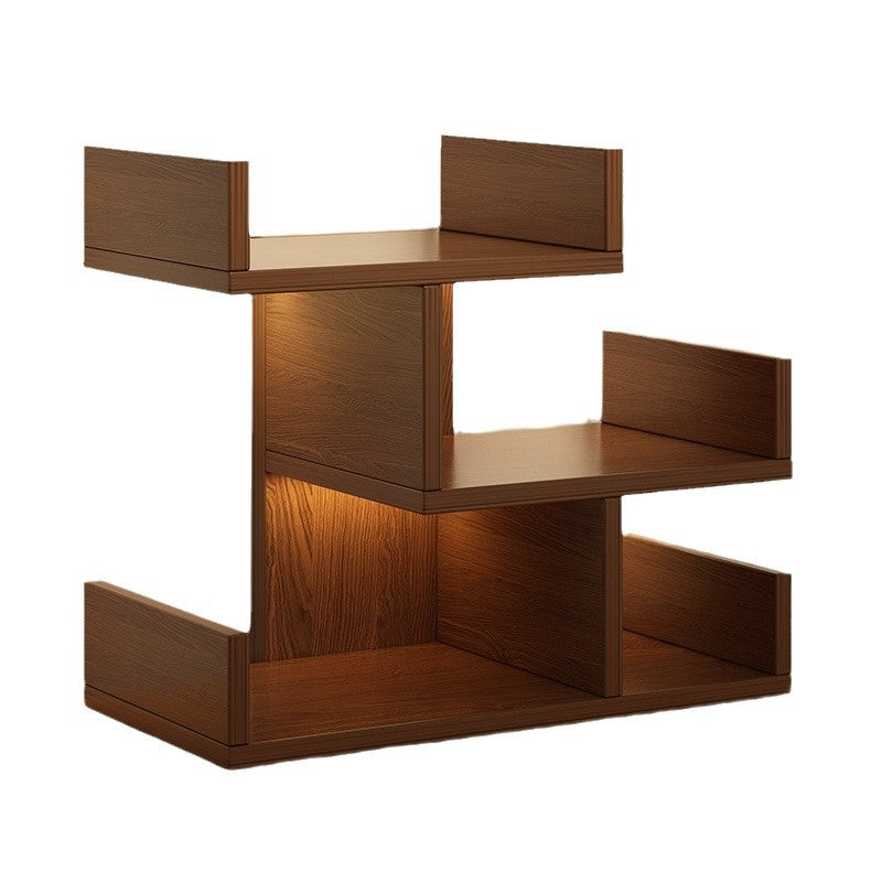 Modern Minimalist Rectangular MDF Bookshelf 3-Tier For Home Office DFM-F