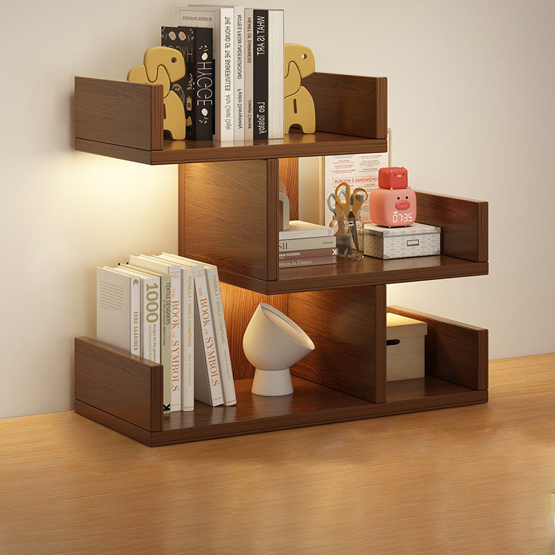 Modern Minimalist Rectangular MDF Bookshelf 3-Tier For Home Office DFM-F