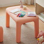 Lumendat Modern Minimalist Rectangular PE Kids Desk & Chair Set For Bedroom & Living Room Lumendat