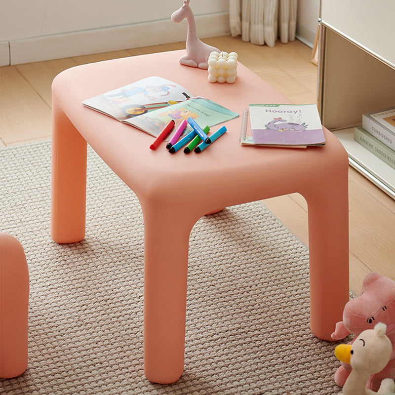 Lumendat Modern Minimalist Rectangular PE Kids Desk & Chair Set For Bedroom & Living Room Lumendat