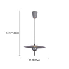 Contemporary Scandinavian Frisbee Aluminum Iron Lampshade LED Pendant Light For Dining Room